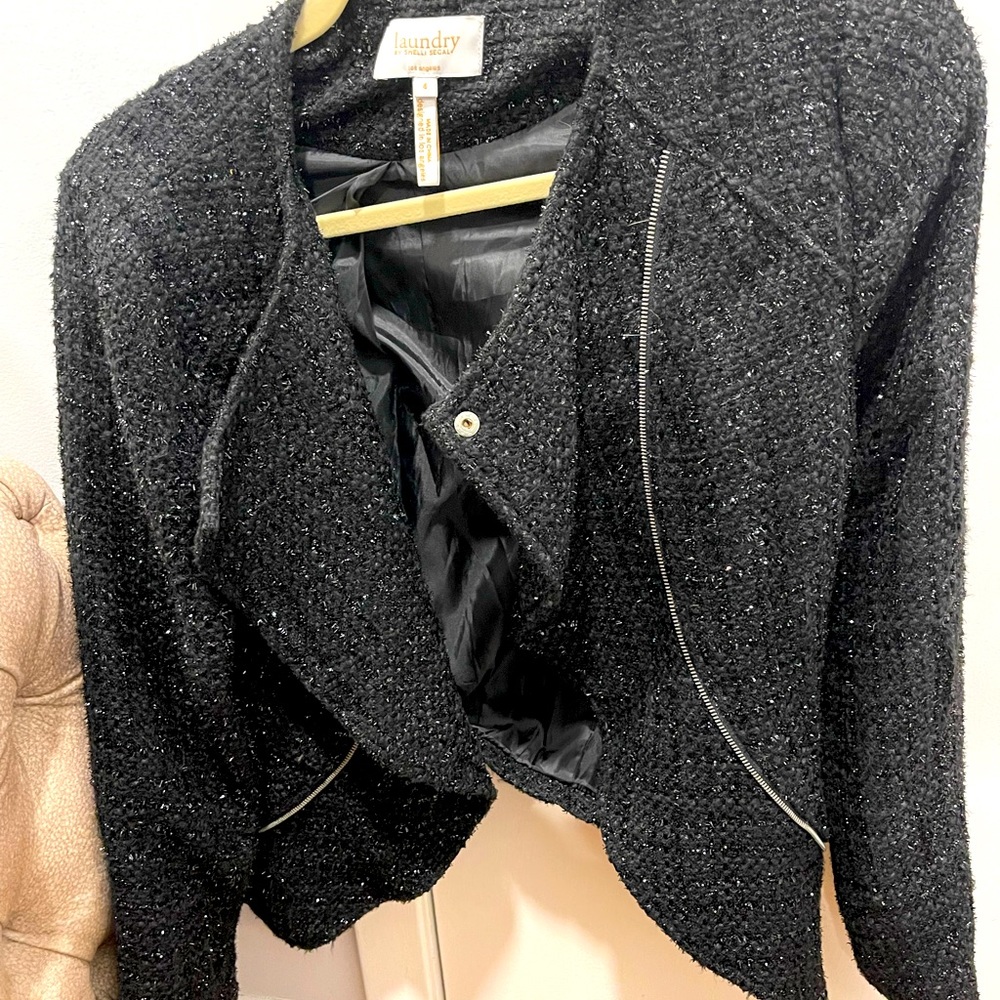 Sparkle cropped blazer
